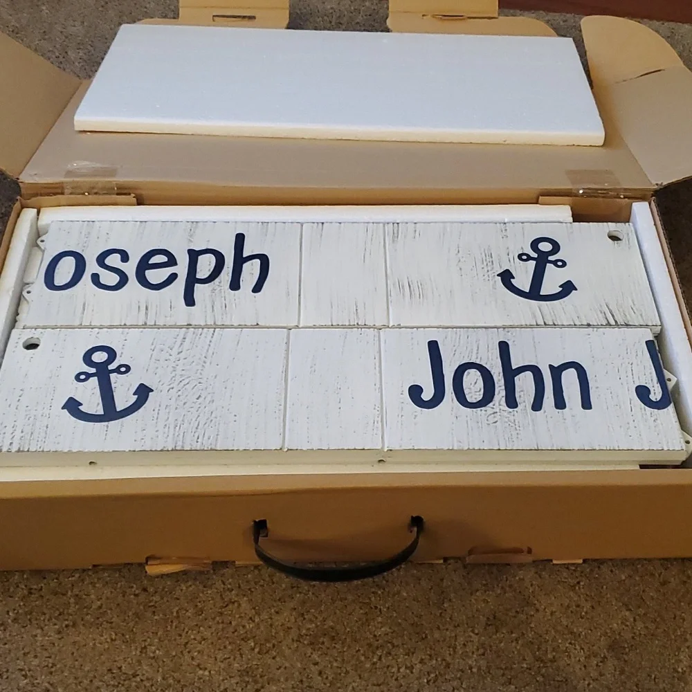Personalized Nautical-Themed 9-Picture Wall Frame